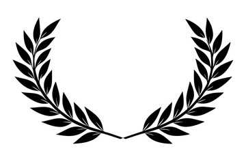 Obraz premium leaf silhouette vector illustration