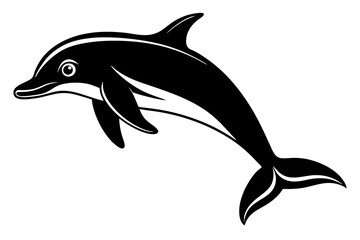 dolphin silhouette vector illustration