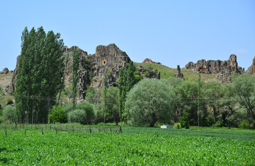 Yapildak Asar Castle in Seyitgazi, Eskisehir, Turkey.