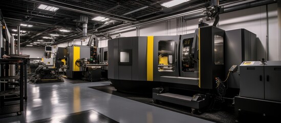 Industrial Factory with Automated Machines