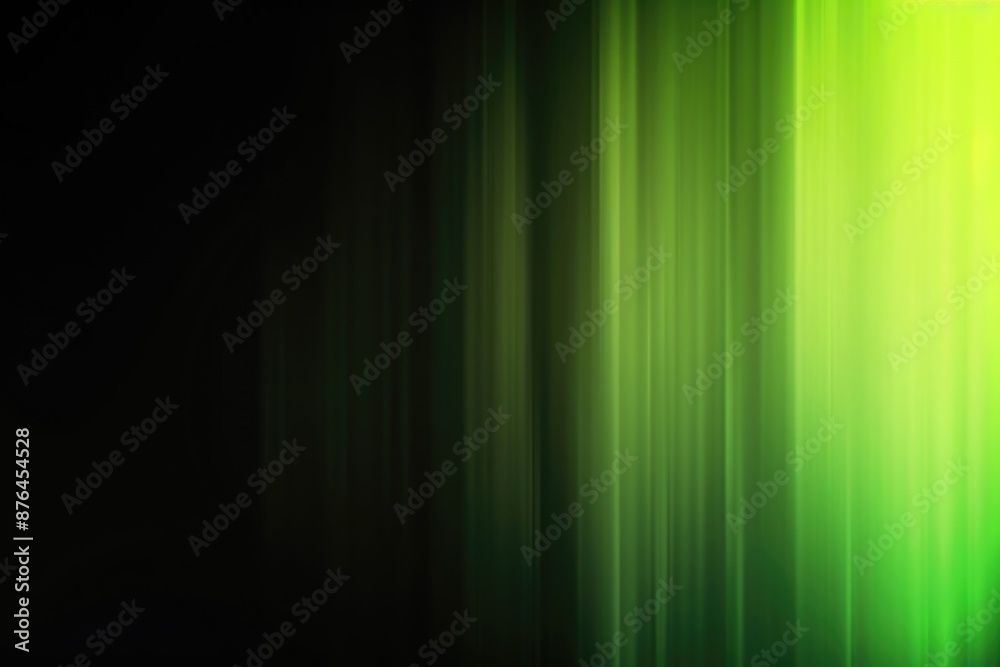 Poster a unique combination of green and black shapes on a dark background