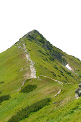 Path in the mountains. Isolated