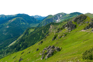 Obraz premium mountain landscape. Isolated 