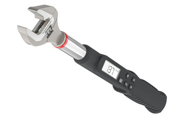 Drive Digital Torque Wrench, 3D rendering isolated on transparent background