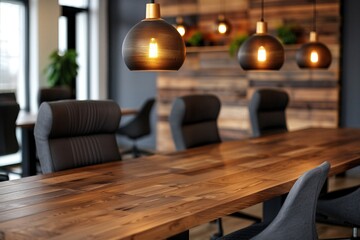 An industrial office area within a commercial building, showcasing modern workplaces.