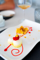 Delicious passion fruit dessert