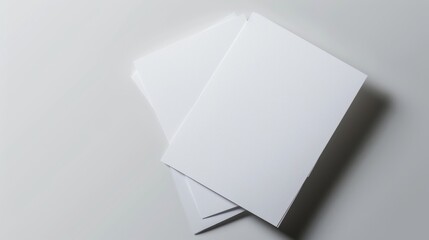 Blank Canvas Clean White Paper Stack for Mockups and Presentations Canon EOS R5 50mm Lens
