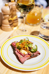 Danish smorrebrod traditional open sandwich