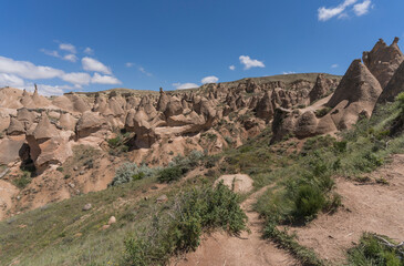 scenic rock formation landscape of cappadocia
