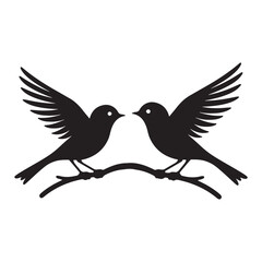 bird silhouette design 