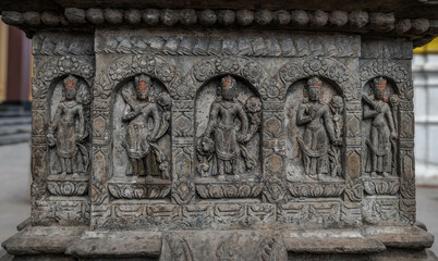 Swayambhunath Buddhist temple center in Kathmandu. Nepal.