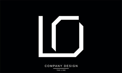 LO, OL, L, O Abstract Letters Logo Monogram Design Font Icon