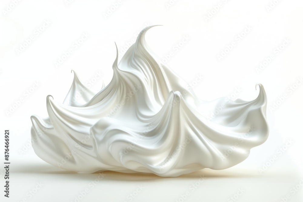Poster close-up shot of a white object on a table, ideal for use in product photography or decorative desig