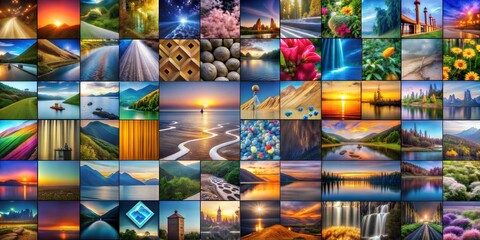 Fototapeta premium Various abstract backgrounds with different themes.