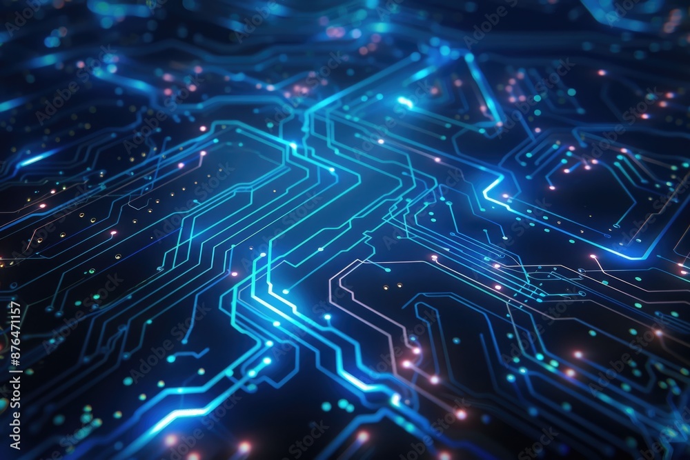 Aufkleber A high-quality image of a computer circuit board, suitable for use in technical documentation or educational materials