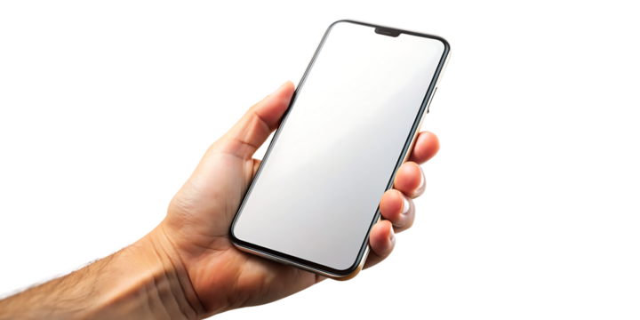 mobile smart phone screen mock up white smartphon 