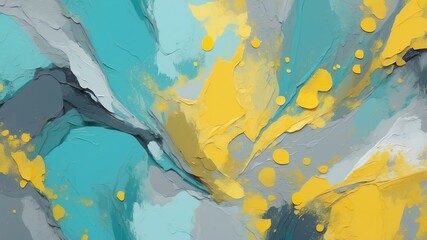 abstract color palette wallpaper with aqua lemon yello background