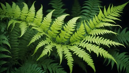 fern leaf in the forest