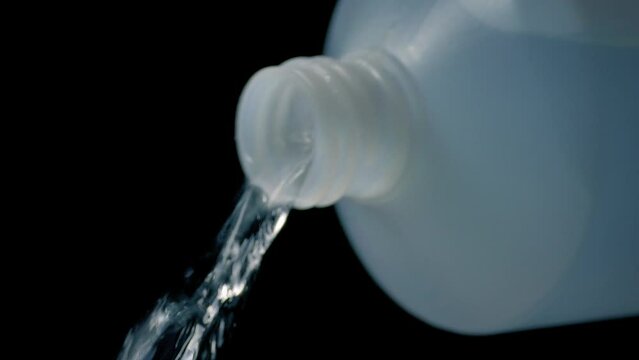 Bottle Pours Clear Liquid 2 Versions
