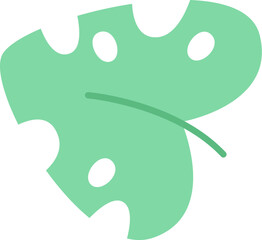 Tropical Leaf Hand Drawn