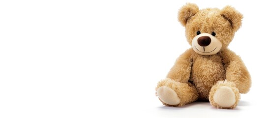 Obraz premium Cute teddy bear isolated.