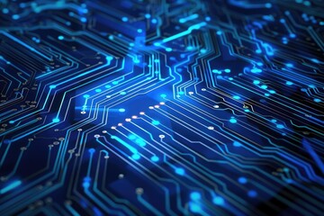 Highly detailed image of a computer circuit board