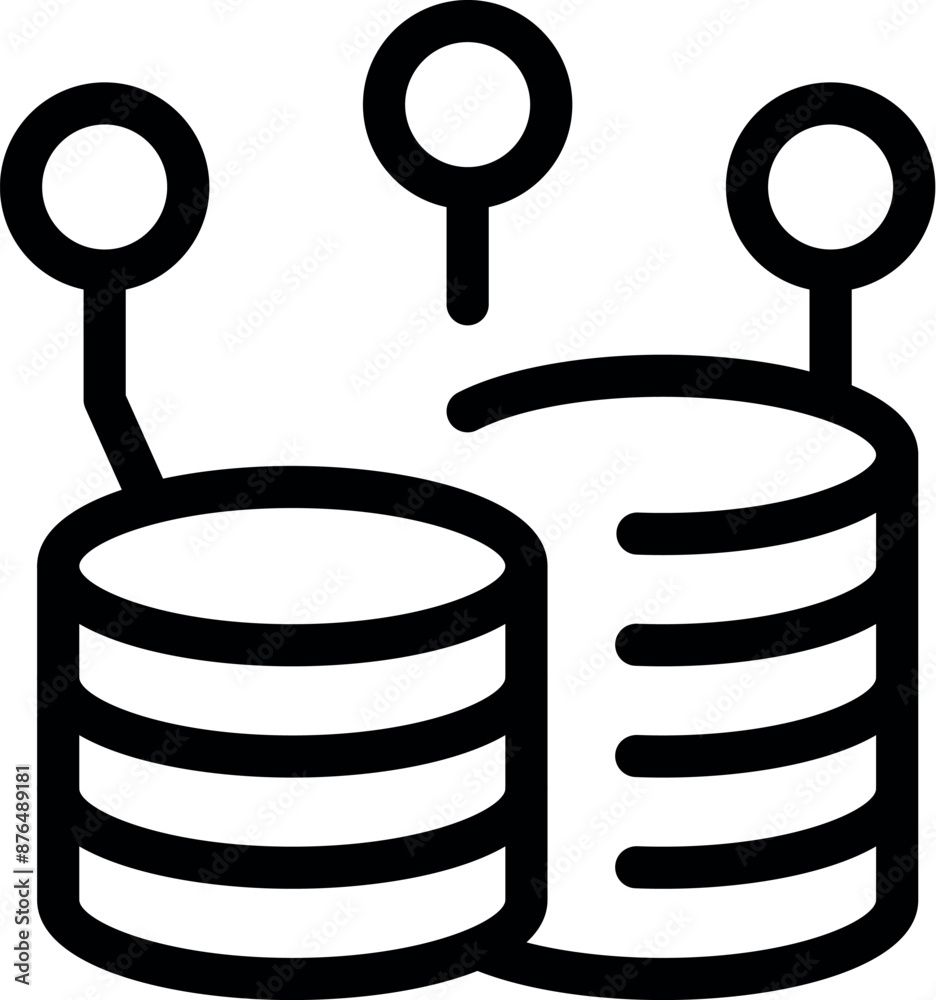 Poster data is transferring from one database to another, showcasing a seamless data migration process