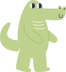 Crocodile Hand Drawn