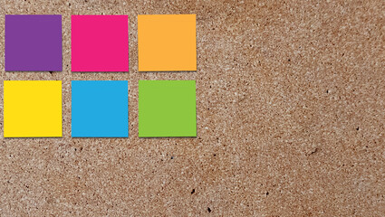 Fototapeta premium Notes on bulletin board 2