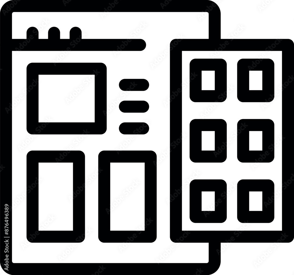 Poster web designer is customizing a website template using a drag and drop interface