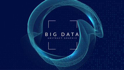 Quantum Background. Intelligence concept: futuristic computer. Partial cover of a network banner. Analytical patterns for mobile security. Tech Background.