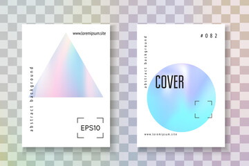 Minimal Presentation. Colorful White Template. Holograph Fluid. Holographic Poster. Fashion Design. Pastel Concept. Purple Iridescent Cover. Pink Minimal Presentation