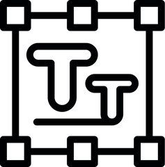 Icon of a text alignment tool for editing digital documents, useful for user interface design