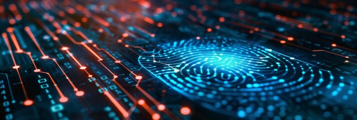 Wide futuristic banner showcases integration of 2FA authentication, cybersecurity features