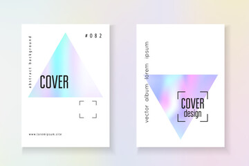 Neon Shape. Minimalist Foil. Isolated White Brochure. Plastic Design. Violet Spectrum Flyer. Pearlescent Presentation. Digital Vector. Blue Neon Shape