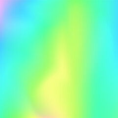 Holographic Texture. Vibrant Card. Retro Foil. Abstract Background. Metal Shapes. Hippie Soft Gradient. Neon Holography Template. Hologram Background. Blue Holographic Texture