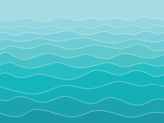 Fototapeta premium Seamless abstract blue and white sea background. Vector blue weave