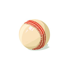 Cricket ball logo flat vector design