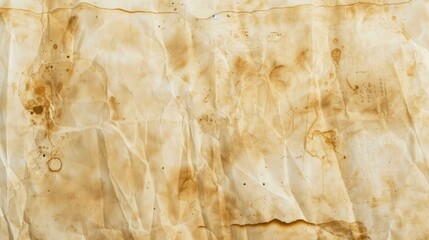 Aged blank beige paper with stains