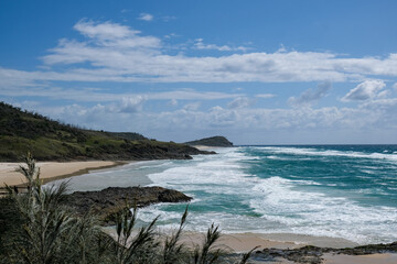 View of the coast and beach
