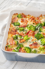 Creamy broccoli and bacon