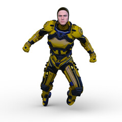 Fototapeta premium サイバーマン 3DCGレンダリング