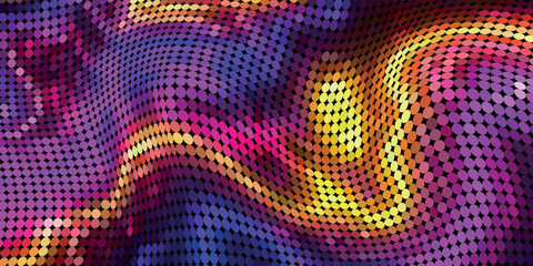 Fototapeta premium Beautiful Abstract 3D Background with Smooth Silky Shapes