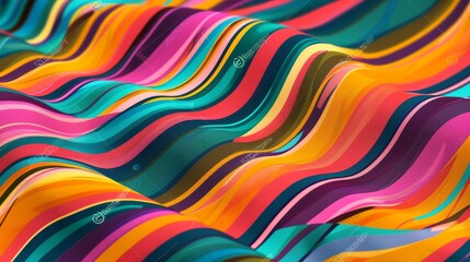 Obraz premium vibrant color lines pattern 