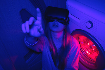 Neon Bathroom