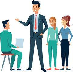 Business Team Discussing Ideas In A Meeting