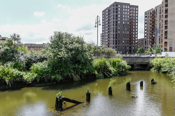 View of the River Roding, Barking, London:  London, UK, 24 May 2024 44