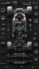 Fototapeta premium Machine Builder's Day. car assembly shop. car manufacturing. car assembly.