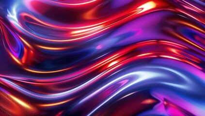 Fototapeta premium Abstract Wavy Background with Vibrant Colors