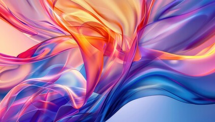 Naklejka premium Abstract Swirling Colors